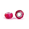 Baking Paint Transparent Glass European Beads GPDL-N004-C14mm-B03-2