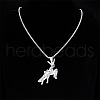 304 Stainless Steel Pendant Necklaces NJEW-K283-39P-2