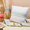 Polyester Jacquard Leaf Ribbon OCOR-WH0097-08D-5