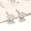 Peacock Brass Stud Earrings EJEW-S252-01P-2