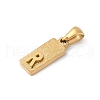 304 Stainless Steel Pendants STAS-Z120-03R-G-2