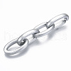 Opaque Spray Painted Acrylic Linking Rings OACR-S021-21A-B02-3