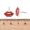 Wood Stud Earrings EJEW-M063-01F-5