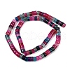 Dyed Natural Agate Beads Strands G-U030-B01-03-3