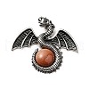 Synthetic Goldstone Big Pendants G-B033-07S-2