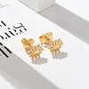 304 Stainless Steel Stud Earrings for Women STAS-Z117-17G-02-4