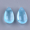 Transparent Spray Painted Glass Charms X-GLAA-S183-03C-2