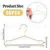 SUPERFINDINGS 50Pcs Mini Iron Clothing Hanger AJEW-FH0004-38A-G-2