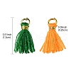 Polycotton(Polyester Cotton) Tassel Pendant Decorations FIND-YW0004-58E-4