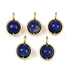 Natural Dyed Agate Pendants KK-A257-20G-3