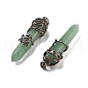 Natural & Synthetic Gemstone Big Pointed Pendants G-A172-16-AB-4