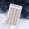 304 Stainless Steel Polishing effect Hoop Earrings EJEW-M001-15G-5