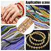 GOMAKERER 3 Strands Natural Picture Jasper Beads Strands G-GO0001-55-7