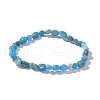 Natural Apatite Bead Stretch Bracelets BJEW-K213-40-6