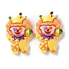 Funny Opaque Resin Cabochons RESI-Z010-01E-1