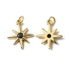 Rack Plating Brass Micro Pave Cubic Zirconia Pendants KK-P235-02G-1