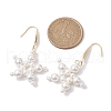 Star Shell Pearl Dangle Earrings EJEW-TA00493-3