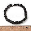 304 Stainless Steel Wheat Chain Bracelets for Women Men BJEW-F488-04EB-3
