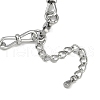 304 Stainless Steel Bowknot Link Bracelets for Men Women BJEW-G725-04P-3