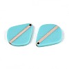 Opaque Resin & Wood Pendants RESI-T057-45A-2