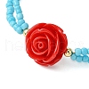 Glass Seed Beads Multi-strand Bracelets BJEW-MZ00104-02-3