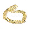 Electroplate Glass Beads Strands EGLA-D030-19G-2