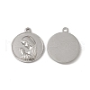 Non-Tarnish 201 Stainless Steel Pendants STAS-J401-VC622-1