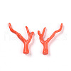 Opaque Acrylic Imitation Coral Beads Strands SACR-P033-02A-08-1