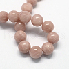 Natural Dyed Yellow Jade Gemstone Bead Strands X-G-R271-8mm-YXS05-1