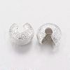 Brass Crimp Beads Covers KK-G017-S-2