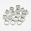 Non-Tarnish 201 Stainless Steel Sew on Prong Settings STAS-T032-01-10mm-1