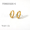 Elegant Stainless Steel Hoop Earrings QA3505-1-1