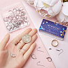 SUNNYCLUE 110Pcs 4 Style 304 Stainless Steel Earring Hooks & Leverback Earring Findings DIY-SC0024-14-3