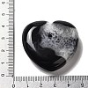 Natural Dyed & Heated Dyed & Heated Black Agate Love Heart Ornaments DJEW-Z007-01A-3