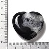 Natural Black Agate Love Heart Ornaments DJEW-Z007-01A-3