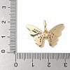 Brass Micro Pave Clear Cubic Zirconia and Enamel Pendants KK-Q031-07G-3