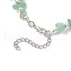 Natural Green Aventurine Chip Beaded Bracelets BJEW-JB11819-02-4