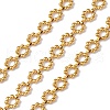 304 Stainless Steel Flower Charm Chains CHS-B006-04G-1