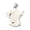 304 Stainless Steel Manual Polishing Pendants STAS-G274-07AS-2