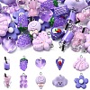 50Pcs 10 Styles Resin Pendants CRES-YW0001-32-1