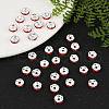 Brass Grade A Rhinestone Spacer Beads RSB030NF-08-4