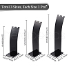 3Pcs 3 Sizes Opaque Acrylic Necklace Display Stands NDIS-WH0010-08-2