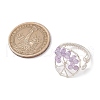 Natural Amethyst Beads with Solid Round Brass Beads and Eco-Friendly Copper Wire Rings RJEW-TA00183-01-3