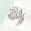 304 Stainless Steel Irregular Cuff Rings RJEW-D306-09P-4