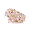 Seed Beads Beaded Charms PALLOY-MZ00341-05-3