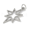 Non-Tarnish 304 Stainless Steel Pendants STAS-L279-034P-2