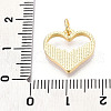 Brass Pave Natural Shell Heart Charms KK-N268-19G-3