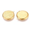 304 Stainless Steel Locket Pendants STAS-N111-07G-2
