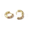 Rack Plating Brass Micro Pave Cubic Zirconia Huggie Hoop Earrings for Women EJEW-C097-16G-3