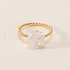 Elegant Brass Resin Finger Rings for Women OS7706-3